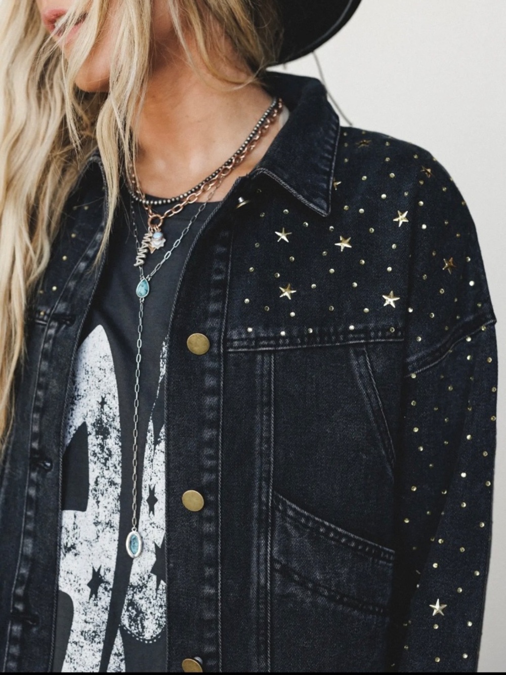 Written In The Stars Denim Jacket - Picture 5 of 5